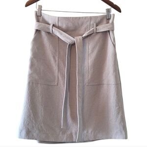 Aritzia Wilfred Women's High Waist Belted Pockets Casual Mini Skirt Size 6.
